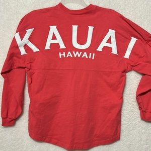 Spirit Jersey KAUAI HAWAII coral pink Long Sleeve sz small